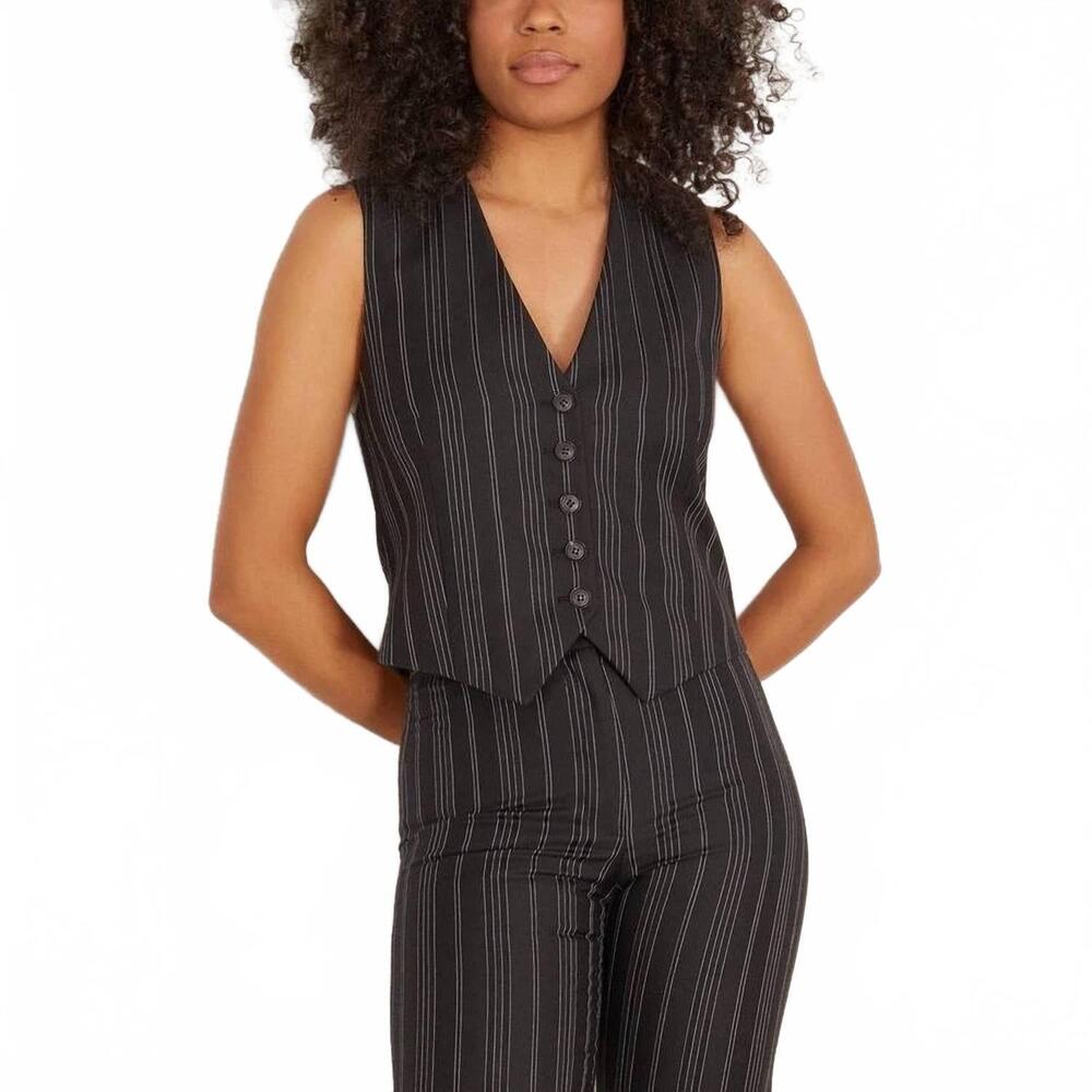 NEW NILI LOTAN angelina vest in black